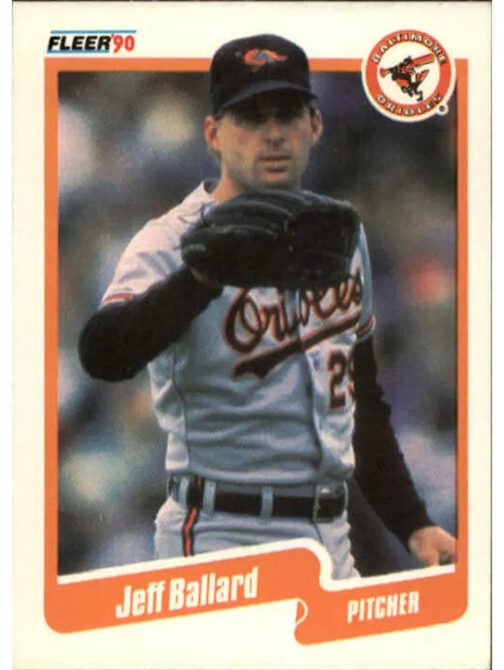 1990 Jeff Ballard Fleer Baseball Card #173